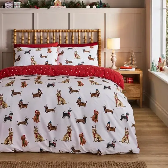 Reversible Quilt Cover Set - Multicolor, Polycotton