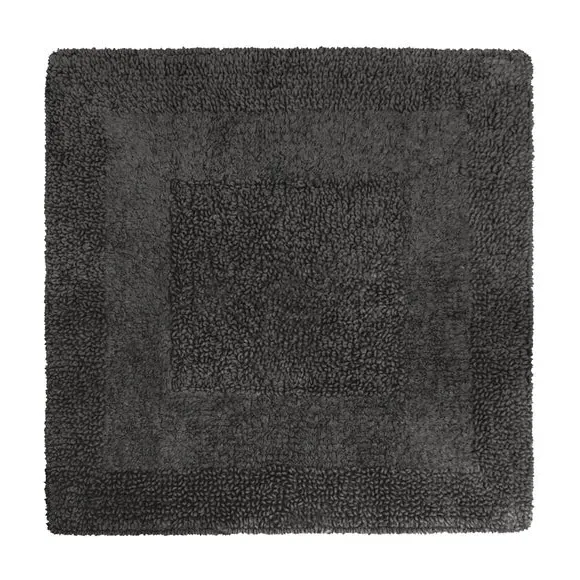 Reversible Shower Mat - Charcoal, Cotton