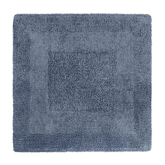 Reversible Shower Mat - Folkstone Blue, Cotton