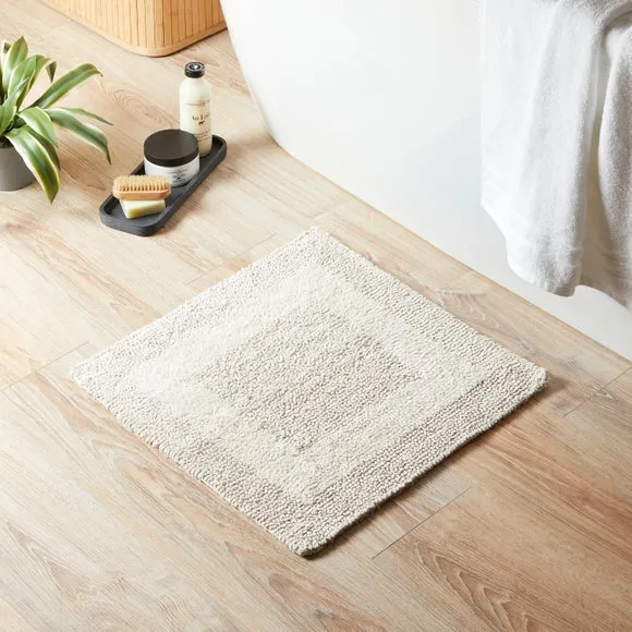 Reversible Shower Mat - Natural, Cotton