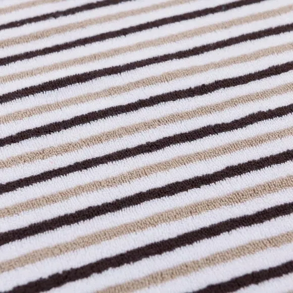Reversible Stripe Bath Mat - Dark Raisin, Cotton