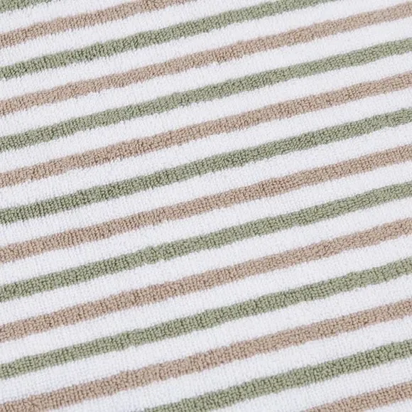 Reversible Stripe Bath Mat - Latte, Cotton