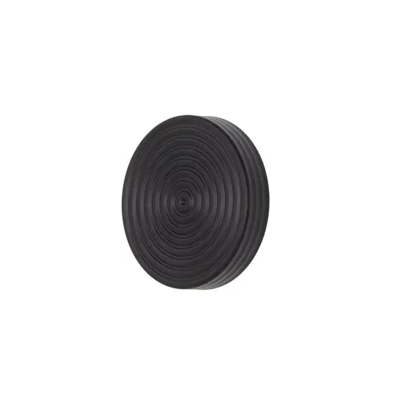 Ribbed Curtain Tieback Hooks - Black, Metal image