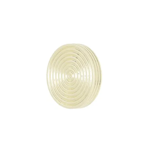 Ribbed Curtain Tieback Hooks - Gold, Metal