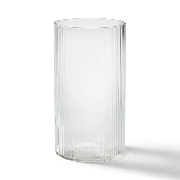 Ribbed Highball Glass - Clear, Glass