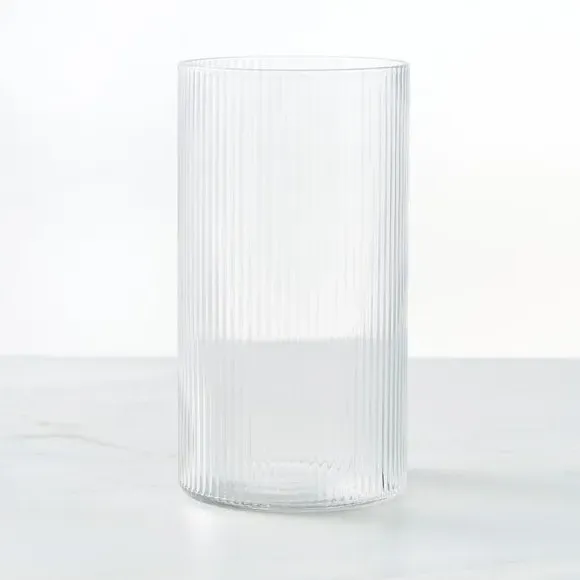 Ribbed Highball Glass - Clear, Glass image