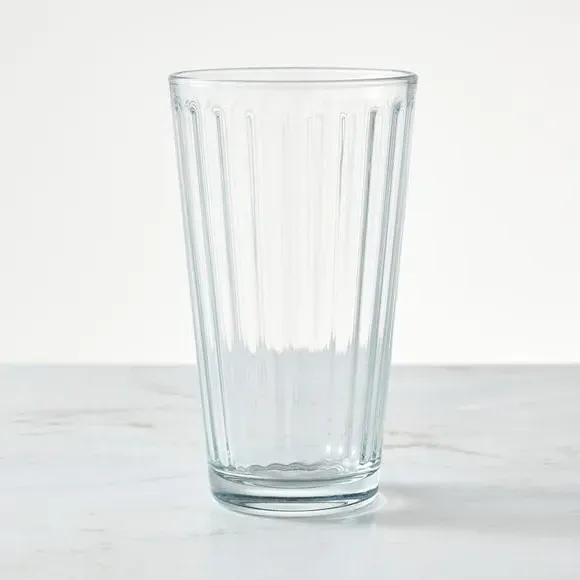 Ribbed Highball Glass - Clear, Soda Lime Glass image