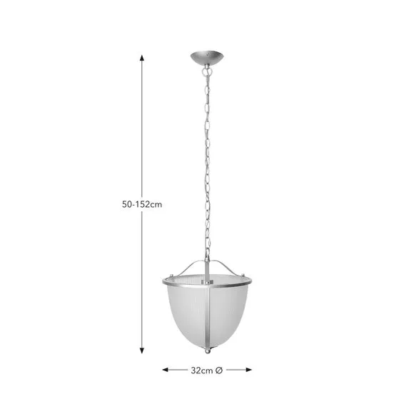 Ribbed Pendant Light - Multicolor, Glass