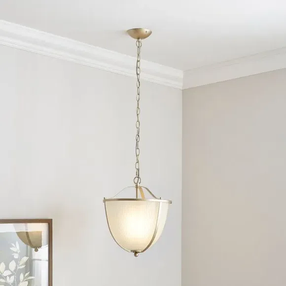 Ribbed Pendant Light - Multicolor, Glass image