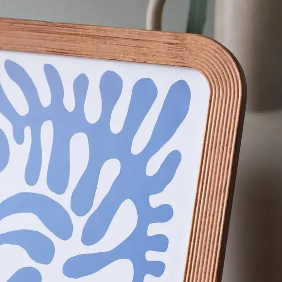 Ribbed Photo Frame - Natural, Wood