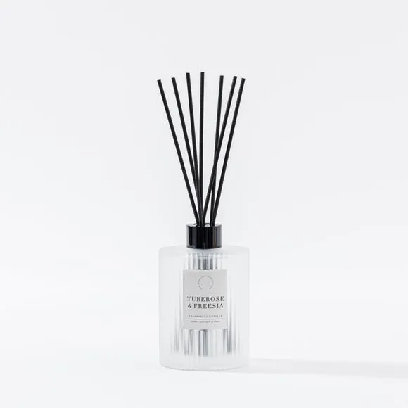 Ribbed Reed Diffuser - Clear Glass