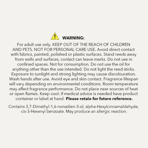 Ribbed Reed Diffuser - Clear Glass