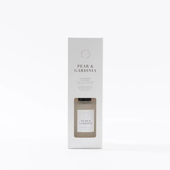 Ribbed Reed Diffuser - Pear Gardenia, Glass