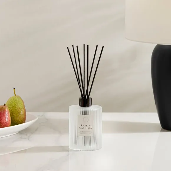 Ribbed Reed Diffuser - Pear Gardenia, Glass image