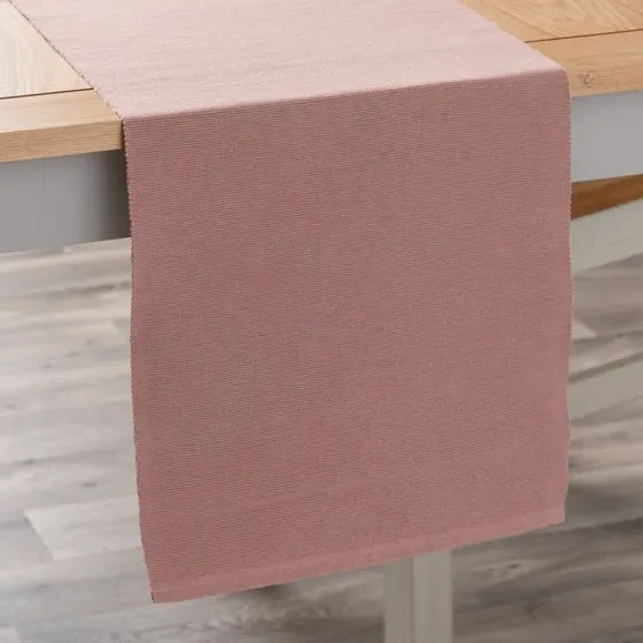Ribbed Table Runner - Blush, Recycled Fibre