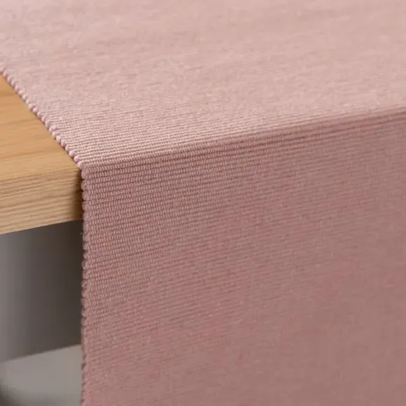 Ribbed Table Runner - Blush, Recycled Fibre