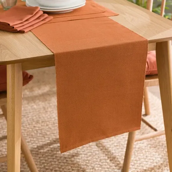 Ribbed Table Runner - Butterscotch, Recycled
