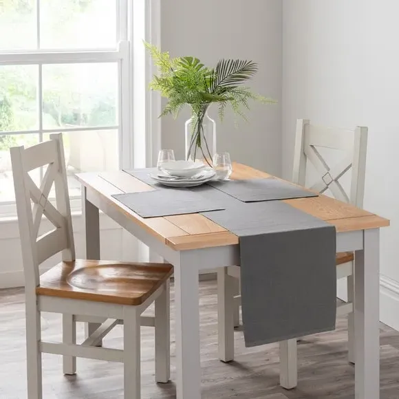 Ribbed Table Runner - Grey, Recycled Fibre