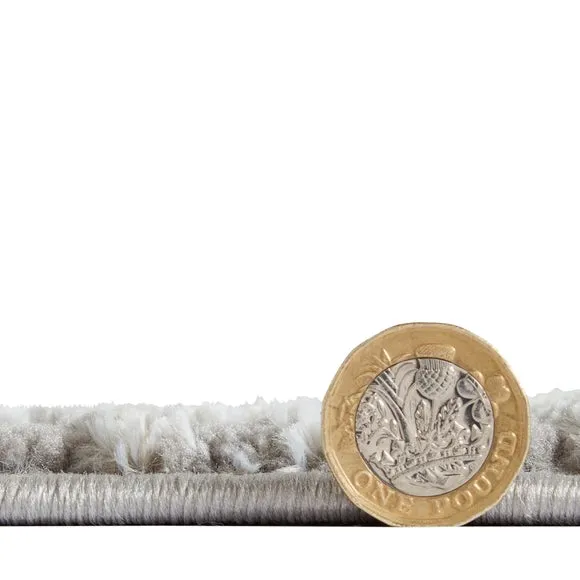 Ribbed Washable Rug - Grey, Polyester