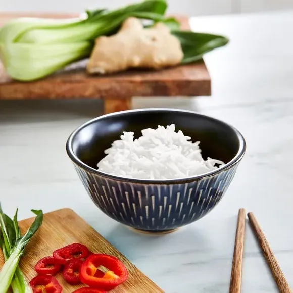 Rice Bowl - Blue, Stoneware