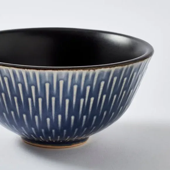 Rice Bowl - Blue, Stoneware