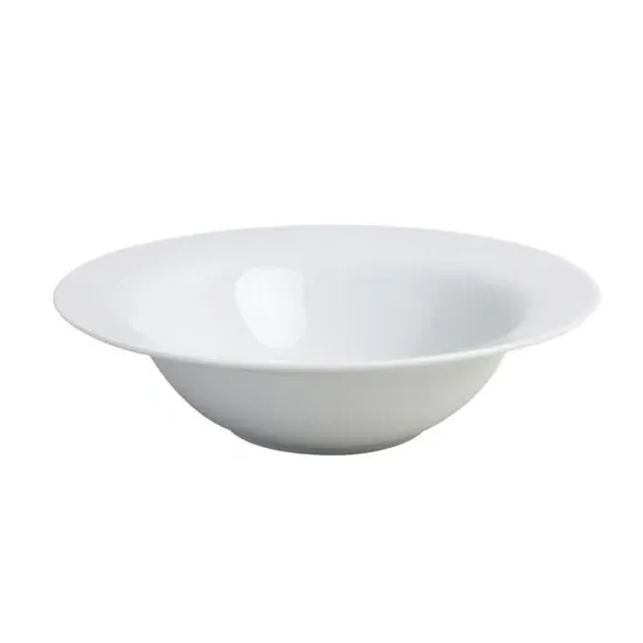 Rim Pasta Bowl - White, Porcelain image