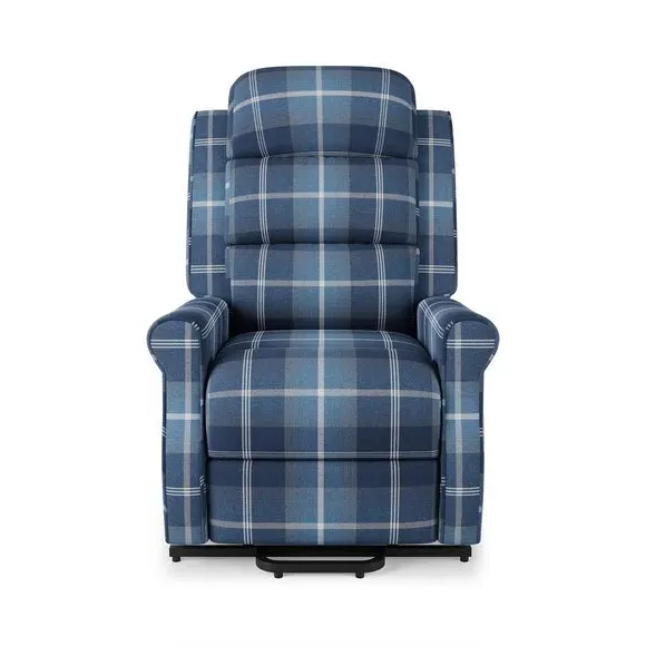 Rise & Recline Chair with Remote - Navy, Fabric