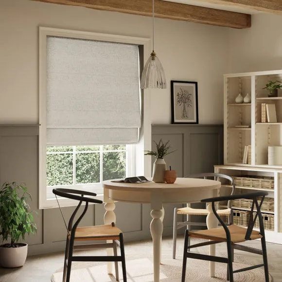 Roman Blind Fully Lined - Natural, Linen image