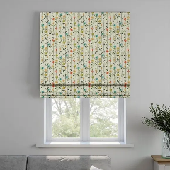 Roman Blind Made to Measure - Green, Cotton