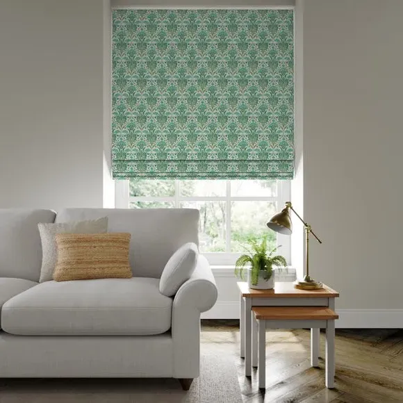 Roman Blind Made to Measure - Green, Cotton image