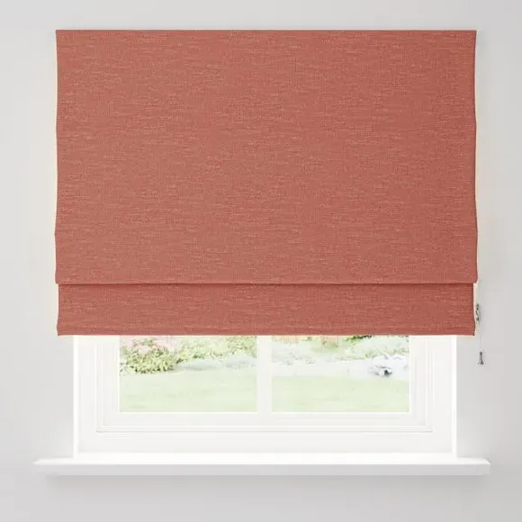 Roman Blind with Lining - Clay, Polyester