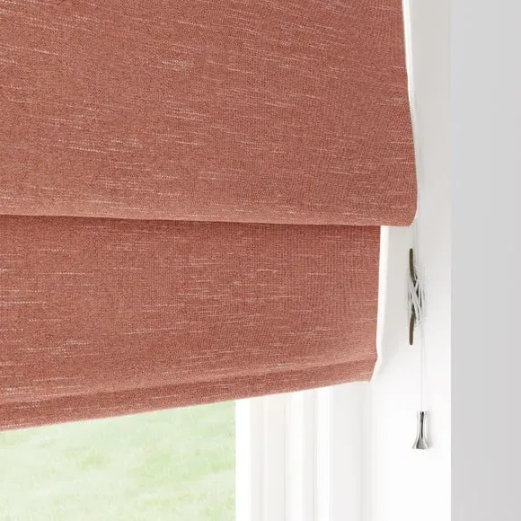 Roman Blind with Lining - Clay, Polyester