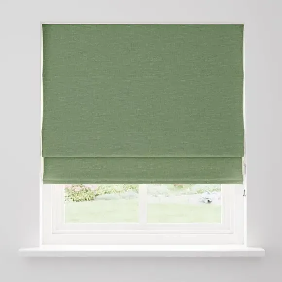 Roman Blind with Lining - Khaki, Polyester