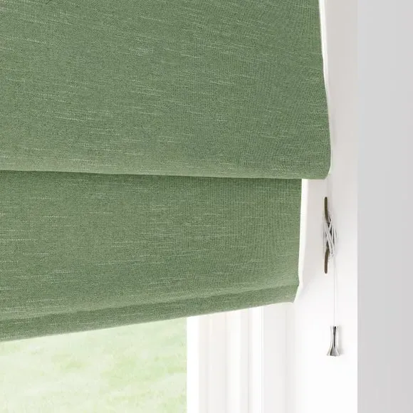Roman Blind with Lining - Khaki, Polyester