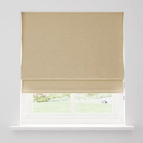 Roman Blind with Lining - Natural, Polyester