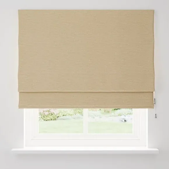 Roman Blind with Lining - Natural, Polyester