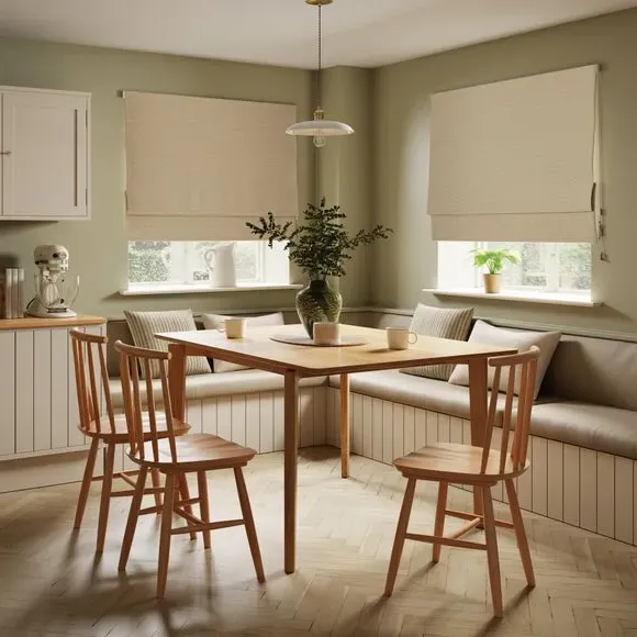 Roman Blind with Lining - Natural, Polyester