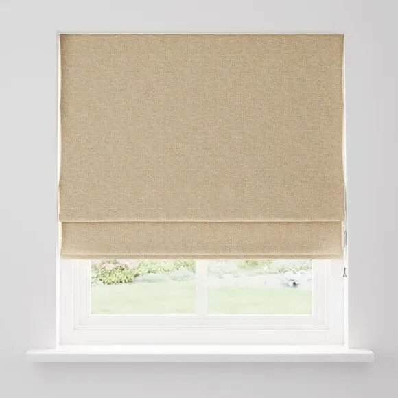 Roman Blind with Lining - Sand, Polyester