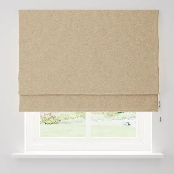 Roman Blind with Lining - Sand, Polyester