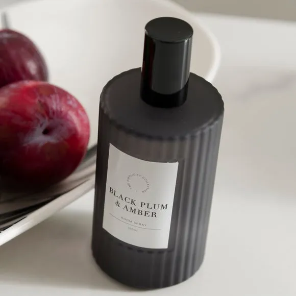 Room Spray Plum & Patchouli - Black, Glass