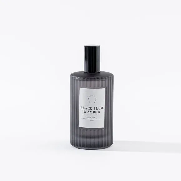 Room Spray Plum & Patchouli - Black, Glass