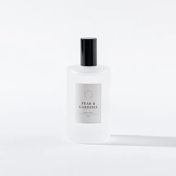 Room Spray with Ribbed Design - Clear, Glass