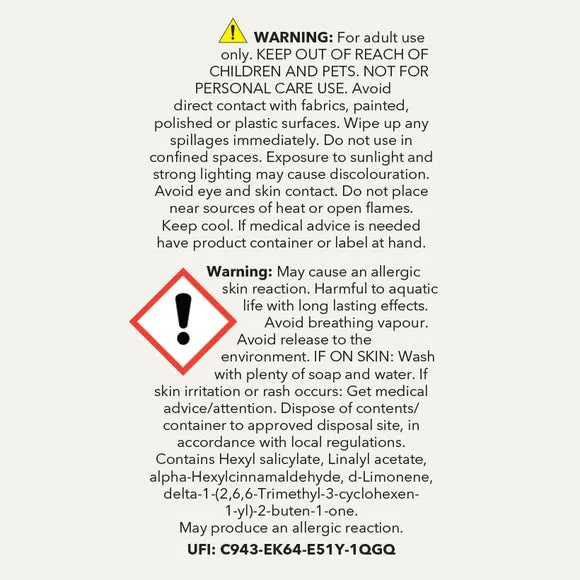 Room Spray with Ribbed Design - Clear, Glass