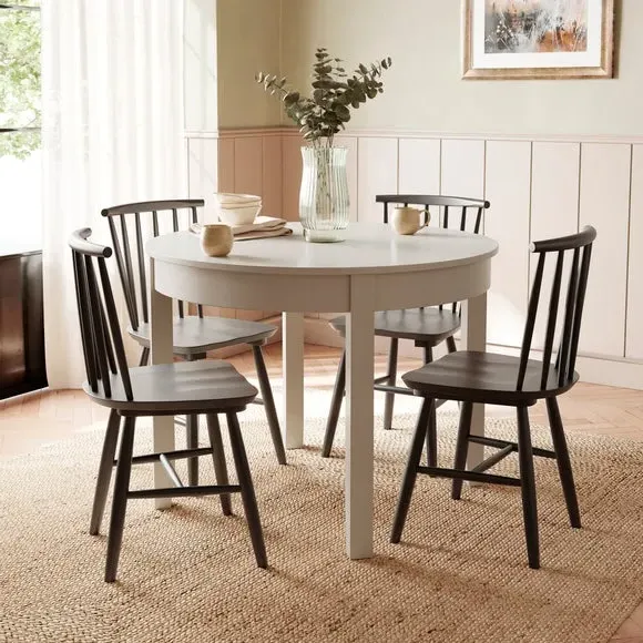 Round 4-Seater Dining Table - Natural, Wood