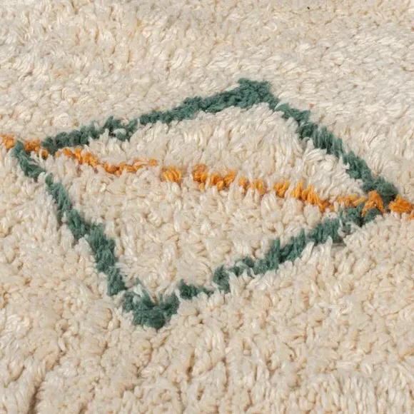 Round Berber Rug - Multicoloured, Cotton