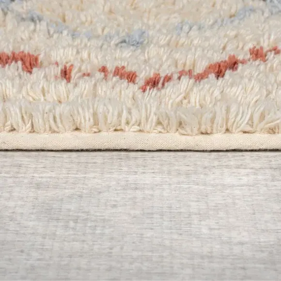 Round Berber Rug - Multicoloured, Cotton