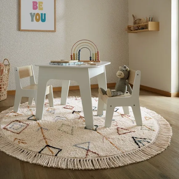 Round Berber Rug - Multicoloured, Cotton image