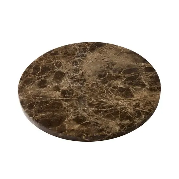 Round Chopping Board - Brown, Marble