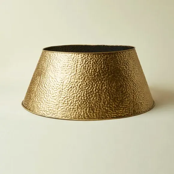 Round Christmas Tree Skirt - Gold, Iron