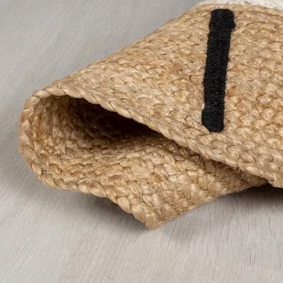 Round Lion Rug - Natural, Jute